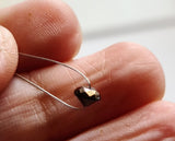 4.5mm Black DrilledBrilliant Cut Diamond Charm For Jewelry, Chain It And Wear It