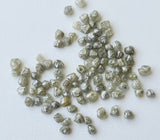 2.5-5mm Grey Raw Diamond Crystals Mined Sparkly For Jewelry (1CT To 25CTS)