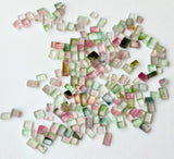 4-6mm Multi Tourmaline Cabochons, Natural Bio Tourmaline Plain Rectangle