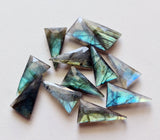 22-24mm Labradorite Fancy Shape, 5 Pcs RARE Labradorite Long Fancy Triangle