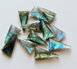 22-24mm Labradorite Fancy Shape, 5 Pcs RARE Labradorite Long Fancy Triangle