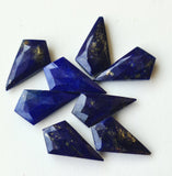 21-22mm Lapis Lazuli Shield Shape, 3 Pcs Blue Lais Lazuli Fancy Shield Both Side