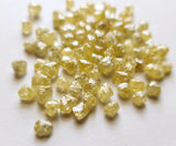 4-6mm Yellow Raw Diamond Crystal  Loose Diamond Crystal For Jewelry (1Pc To 5Pc)