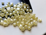 4-6mm Yellow Raw Diamond Crystal  Loose Diamond Crystal For Jewelry (1Pc To 5Pc)