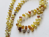 2x2.5mm - 3.5x4.2mm Gray Brown Yellow Multi Color Diamond Tear Drop Beads