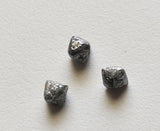 6.8-7mm Grey Raw Diamond Octahedron Crystal 1 Pc Natural Rough Raw Uncut Diamond