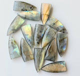 25mm Labradorite Shield Shape, 5 Pcs RARE Labradorite Long Fancy Shield 5 Pcs