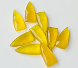 25mm Yellow Chalcedony Shield Shape, 5 Pcs Yellow Chalcedony Fancy Shield