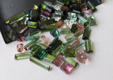 4-12mm Multi Tourmaline Baguette Cut Stone, Sparkling Multi Tourmaline Faceted