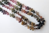 5x4 mm-7x4 mm Multi Tourmaline Plain Tear Drop Beads, Natural Tourmaline Smooth