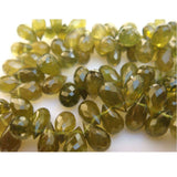 4x6 mm-6x8 mm Vesuvianite Tear Drops, Vessonite Micro Faceted Tear Drop Beads