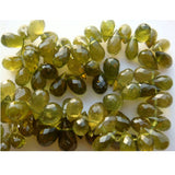4x6 mm-6x8 mm Vesuvianite Tear Drops, Vessonite Micro Faceted Tear Drop Beads