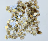 4-7mm Brown Diamond Slice, Brown Faceted Diamond Slice, Diamond Polki Slice