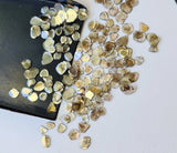 4-7mm Brown Diamond Slice, Brown Faceted Diamond Slice, Diamond Polki Slice