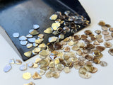 4-7mm Brown Diamond Slice, Brown Faceted Diamond Slice, Diamond Polki Slice