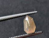 Rare Light Gray OOAK Rose Cut Shield Shaped Diamond, 0.78 Ct 6.5x4.1mm-PPD982
