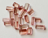 6.5 to 9mm Pink Tourmaline Faceted Sticks, Natural Sparkling Pink Tourmaline Fancy Faceted Sticks Loose (2pcs To 4pcs)