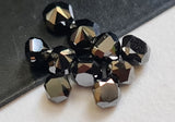 Clear/Black Cushion Shaped Diamond, 3-3.5 mm Rose Cut Diamond (1Pc-2Pcs)-PDD19
