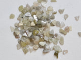 2-4mm White Gray Diamond Slices Natural White Gray Rough Diamond Slices