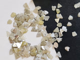 2-4mm White Gray Diamond Slices Natural White Gray Rough Diamond Slices