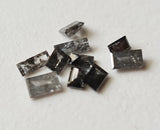 5x1.9 - 3.3x2.2mm Clear Black Salt And Pepper Baguette Diamond For Pendant