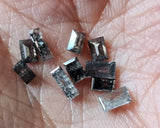 5x1.9 - 3.3x2.2mm Clear Black Salt And Pepper Baguette Diamond For Pendant