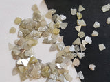 2-4mm White Gray Diamond Slices Natural White Gray Rough Diamond Slices