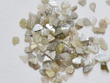 2-4mm White Gray Diamond Slices Natural White Gray Rough Diamond Slices