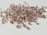 2.5-3mm Pink Raw Diamond Crystal Natural Smooth Earth Mined Sparkly Loose Diamond