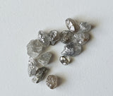6-9mm Salt And Pepper Diamond Raw, Nats Rough Jewelry Sparkling Raw Diamonds