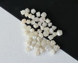 2-3mm White Rough Uncut  Loose  Diamond For Jewelry (5PCS To 10PCS Options)
