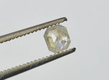 3.9x3.6mm Clear Emerald Cut Diamond 0.31 Cts Faceted Diamond for Ring