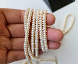 4mm Cream Color Pearls, Natural Fresh Water Corn Pearls, Natural Pearls, Cream