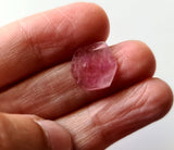 13.5mm Tourmaline Slice, 1.74 Ct Pink Tourmaline Slice, Loose Round Free Shape