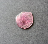 13.5mm Tourmaline Slice, 1.74 Ct Pink Tourmaline Slice, Loose Round Free Shape