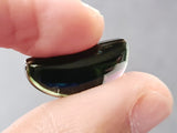 18.3mmx8.4mm Rare Green Tourmaline, OOAK Green Tourmaline Plain Smooth