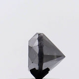 5.4mm Black Round Brilliant Cut Diamond 0.8Cts Solitaire Diamond For Ring