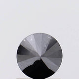 5.4mm Black Round Brilliant Cut Diamond 0.8Cts Solitaire Diamond For Ring