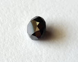 5.2mm Black Round Brilliant Cut Diamond 0.6Ct Black Solitaire Diamond