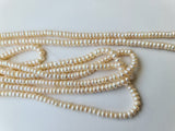 4mm Cream Color Pearls, Natural Fresh Water Corn Pearls, Natural Pearls, Cream