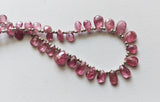 3.7x5-5.5x8mm Pink Tourmaline Faceted Pear Beads, Pink Tourmaline Faceted Gems