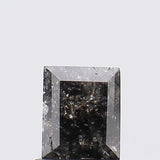 6x5mm Salt And Pepper Diamond, 1.26 Cts  Rectangle Double Cut for  Ring