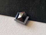 5.5x5mm Dark Salt And Pepper 0.89 Cts  Shield  Shape Faceted Diamond for Ring