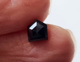 5.5x5mm Dark Salt And Pepper 0.89 Cts  Shield  Shape Faceted Diamond for Ring