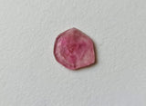 13.5mm Tourmaline Slice, 1.74 Ct Pink Tourmaline Slice, Loose Round Free Shape