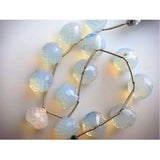 12-13mm Opalite Micro Faceted Onion Briolettes, Opalite Faceted Beads, Opalite