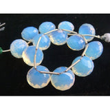 12-13mm Opalite Micro Faceted Onion Briolettes, Opalite Faceted Beads, Opalite