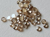 2-2.5mm Light Champagne Rose Cut Faceted Diamond  For Jewelry(0.5Ct To 1Ct)