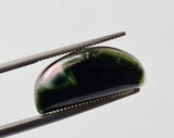 18.3mmx8.4mm Rare Green Tourmaline, OOAK Green Tourmaline Plain Smooth