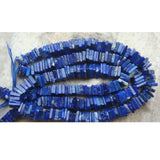 6.5-7 mm Lapis Lazuli Heishi Bead, Lapis Lazuli Square Spacer Bead, Lapis Lazuli